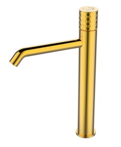 Bateria OVE GOLD umywalkowa stojąca wysoka złoty połysk BJV304/1G