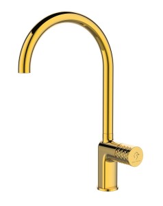 Bateria OVE GOLD zlewozmywakowa stojąca złoty połysk BJV305G