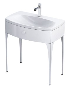 ORiSTO Szafka wisząca LOUIS 82 cm BIAŁY POŁYSK z umywalką LOUIS 82 cm BIAŁY MAT OR50-SD1S-82-1 + UME-LU-82-93-DARMOWA DOSTAWA