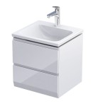 Oristo Szafka wisząca podumywalkowa BRYLANT UNI 50 cm, BIAŁY POŁYSK OR36-SD2S-50-1-V3-DARMOWA DOSTAWA