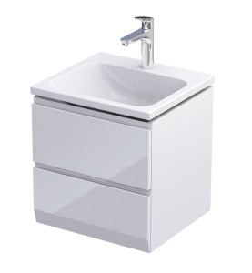 Oristo Szafka wisząca podumywalkowa BRYLANT UNI 50 cm, BIAŁY POŁYSK OR36-SD2S-50-1-V3-DARMOWA DOSTAWA