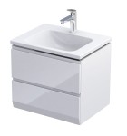 Oristo Szafka wisząca podumywalkowa BRYLANT UNI 60 cm, BIAŁY POŁYSK OR36-SD2S-60-1-V3-DARMOWA DOSTAWA