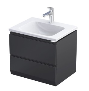 Oristo Szafka wisząca podumywalkowa BRYLANT UNI 60 cm, CZARNY MAT OR36-SD2S-60-8-V3-DARMOWA DOSTAWA