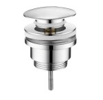 SAPHO Korek klik-klak z przelewem 5/4 duży grzybek CHROM CV1002