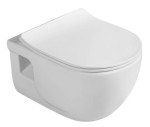 SAPHO - Miska wisząca WC biała BRILLA rimless 36,5x53 cm bez deski  100614