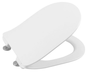 SAPHO - Deska sedesowa wypinana wolnoopadająca EDITA slim Soft Close biała 1703-458