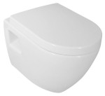 AQUALINE - Miska wisząca WC biała NERA 35,5x50 cm bez deski  NS952