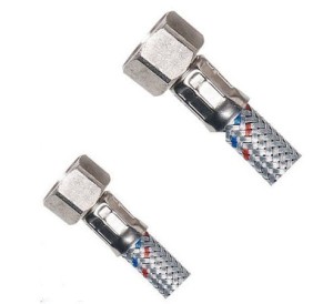 AQUALINE Wąż przyłączeniowy nierdzewny FxF 3/8' x 1/2' 40 cm 33254