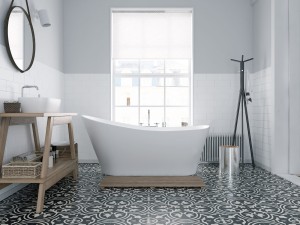 Corsan Wanna wolnostojąca ESTELLA 170x74 z wykończeniem chrom S-302XL - DARMOWA DOSTAWA