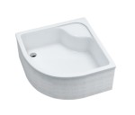 Schedpol Brodzik półokrągły DANTE 90x90x41 z systemem STABILSOUND z siedziskiem 3.023-Darmowa dostawa