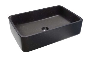 ADNaturalnie Umywalka nablatowa ETNA MINI 45x30x11,5 cm czarny granit KUN-004CZ-M - DARMOWA DOSTAWA