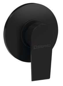SAPHO - Bateria bidetowa KAI podtynkowa, 1 funkcyjna czarny mat KA41/15