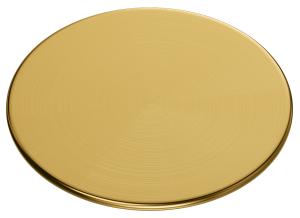 Quadron Nakładka  stalowa PVD na odpływ zlewozmywaków kolor złoty