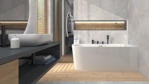 Corsan Wanna narożna INTERO PRAWA 170X80 z szeroką krawędzią i wykończeniem chrom E-240XL - DARMOWA DOSTAWA