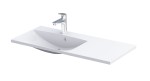 Oristo umywalka meblowa AMELIA 100 cm z formowanego marmuru, misa z lewej strony UME-AM-100-92-L