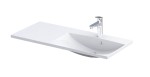 Oristo umywalka meblowa AMELIA 100 cm z formowanego marmuru, misa z prawej strony UME-AM-100-92-P