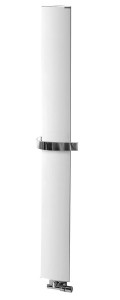 RIDEA Grzejnik łazienkowy OTHELLO MONO SLIM 30x189 cm 430W z wieszakiem na ręczniki  kolor biały mat