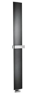 RIDEA Grzejnik łazienkowy OTHELLO MONO SLIM 30x189 cm 430W z wieszakiem na ręczniki  kolor czarny mat