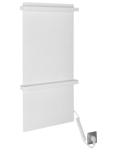 SAPHO Suszarka elektryczna ELMIS z wieszakami na ręczniki 40x80 cm 120W  kolor biały mat EB420