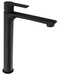 SAPHO - Bateria stojąca wysoka umywalkowa PAX czarny mat z przedłużoną wylewką XA07/15 - Darmowa dostawa