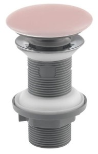 ISVEA Korek umywalkowy 5/4“ klik-klak bez przelewu, ceramiczny grzybek, wys. 20-70mm, Salmon  mat 38TP0167I