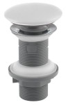 ISVEA Korek umywalkowy 5/4“ klik-klak bez przelewu, ceramiczny grzybek, wys. 20-70mm, biały mat 38TP0166I
