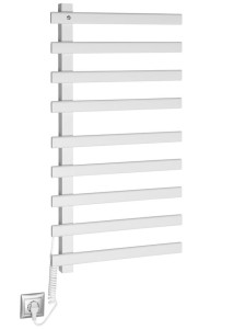 SAPHO Suszarka elektryczna ELCOR  48x92 cm 128W  z podświetlanym wyłącznikiem kolor biały mat EB450