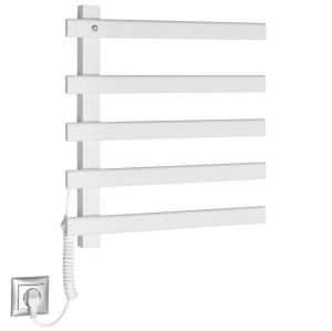 SAPHO Suszarka elektryczna ELCOR  48x52 cm 85W  z podświetlanym wyłącznikiem kolor biały mat EB520