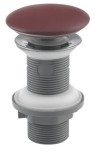 ISVEA Korek umywalkowy 5/4“ klik-klak bez przelewu, ceramiczny grzybek, wys. 20-70mm, MAROON RED mat 38TP0169I