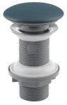 ISVEA Korek umywalkowy 5/4“ klik-klak bez przelewu, ceramiczny grzybek, wys. 20-70mm, PETROL mat 38TP0181I