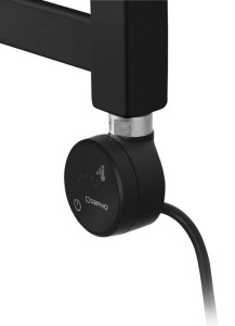 SAPHO Grzałka elektryczna MOA-B z termostatem i BLUETOOTH 200 W do grzejnika łazienkowego kolor czarny mat MOA-B-200