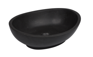 ADNaturalnie Umywalka nablatowa KELUD 41x33x14 cm czarny granit KUN-001CZ - DARMOWA DOSTAWA