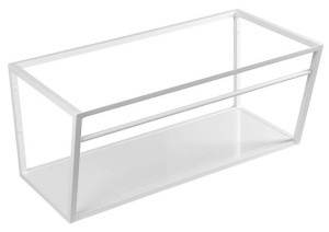 SAPHO SKA Konsola pod umywalkę  90x46x40 cm biały mat z półką  SKA113
