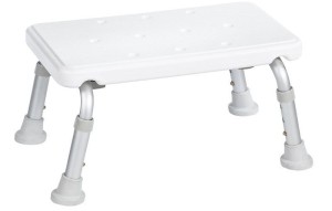 RIDDER - Taboret łazienkowy prostokątny na nogi biały A0102601
