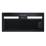 GLOBALO Okap kuchenny podszafkowy do zabudowy HADARIO 60.2 LINIA DESIGN kolor BLACK-DARMOWA DOSTAWA