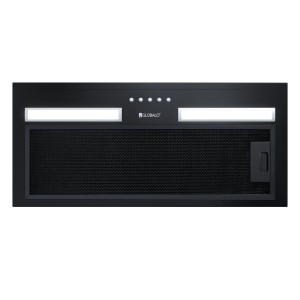 GLOBALO Okap kuchenny podszafkowy do zabudowy HADARIO 60.2 LINIA DESIGN kolor BLACK-DARMOWA DOSTAWA