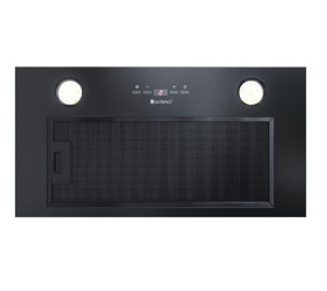 GLOBALO Okap kuchenny podszafkowy do zabudowy  LAIZENO 60.2 LINIA DESIGN kolor BLACK-DARMOWA DOSTAWA