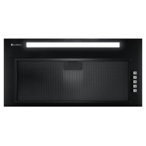 GLOBALO Okap kuchenny podszafkowy do zabudowy VILEDO 60.1 LINIA DESIGN kolor BLACK-DARMOWA DOSTAWA