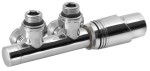 BRUCKNER Zawór  przyłączeniowy WICHER termostatyczny zespolony uniwersalny rozstaw 50 mm kolor chrom 600.311.1