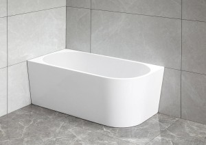 AQUALINE Wanna wolnostojąca z przelewem 140x70x58 TIBERA LEWA E1066-DARMOWA DOSTAWA