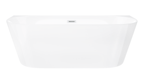 Corsan Wanna przyścienna MONO 170x80 z wykończeniem białym E-029XL - DARMOWA DOSTAWA