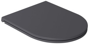 ISVEA - Deska sedesowa wypinana wolnoopadająca INFINITY Slim Soft Close kolor ANTRACYT 40KF0522I