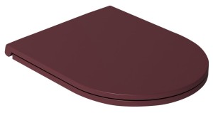 ISVEA - Deska sedesowa wypinana wolnoopadająca INFINITY Slim Soft Close kolor  MAROON RED MAT 40KF0543I