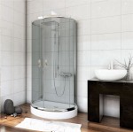 Kabina STYLIO przyścienna 80x100x190 chrom szkło grafit z powłoką CleanGLASS - Darmowa dostawa