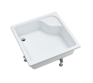 Schedpol Brodzik kwadratowy DORIS 90x90x41 z siedziskiem 3.233-Darmowa dostawa