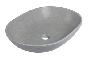 ADNaturalnie Umywalka nablatowa PINATUBO 60x43x14 cm szary marmur KUN-003SZ - DARMOWA DOSTAWA