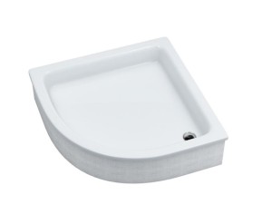 Schedpol Brodzik półokrągły GRAWELLO 80x80x26 z systemem STABILSOUND 3.015-Darmowa dostawa