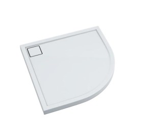 Schedpol Brodzik półokrągły OMEGA 90x90x5 z systemem STABILSOUND PLUS 3.0455 GRATIS SYFON 90 mm -Darmowa dostawa