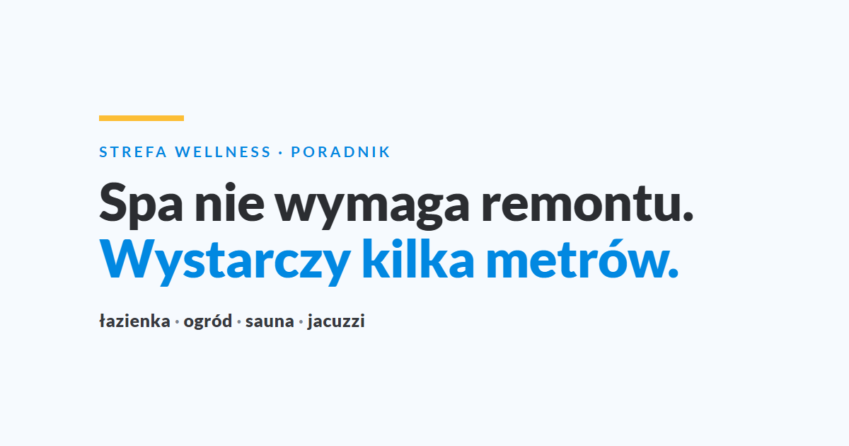 Domowe spa - strefa wellness w lazience i w ogrodzie 1784797659